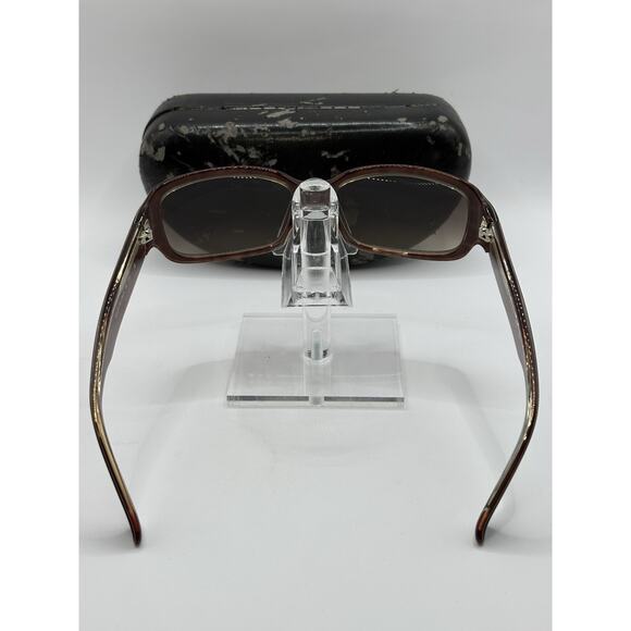 Calvin Klein Collection 9895 796 Sunglasses Brown Gradient Women Italy w Case